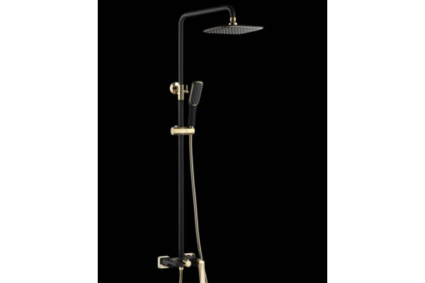 Душевая стойка Boheme Venturo 388-B штанга 122.36 см, шланг 150 см, 1 режим