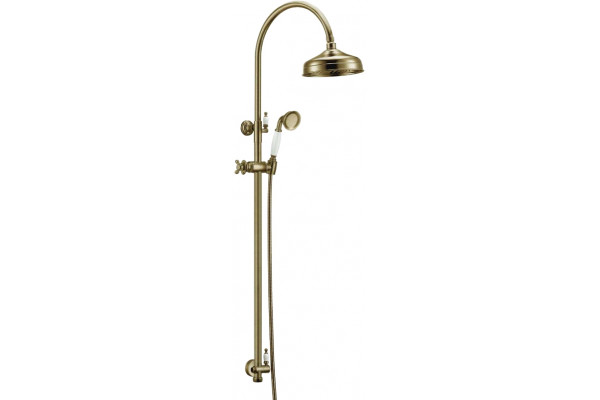 Душевая стойка Boheme Medici 401 бронза, штанга 130 см, шланг 150 см