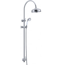 Душевая стойка Boheme Brillante 403 хром, штанга 130 см, шланг 150 см