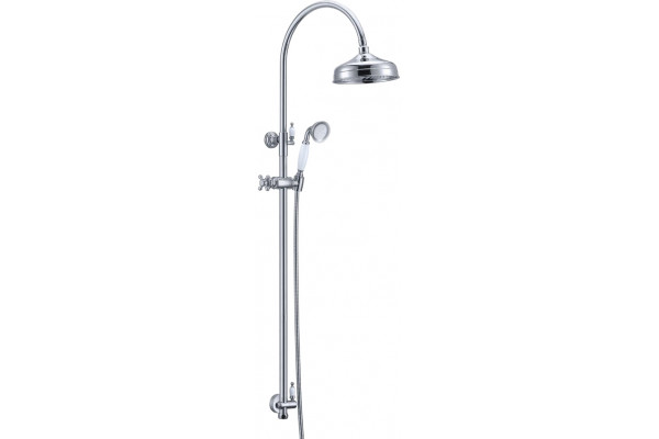 Душевая стойка Boheme Brillante 403 хром, штанга 130 см, шланг 150 см