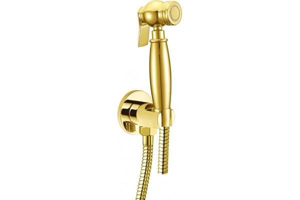 Гигиенический душ Boheme Imperiale 405 золото, шланг металлический 150 см, 1 режим