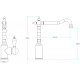 Смеситель Boheme Tradizionale Oro 103 для кухонной мойки однорычажный, высота излива 22.06 см