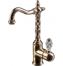Смеситель Boheme Crystal 282-CRST для раковины однорычажный, золото