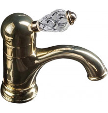 Смеситель Boheme Crystal 281-CRST для раковины однорычажный, золото