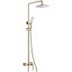 Душевая стойка Boheme Venturo 388 Gold золото, штанга 122.36 см, шланг 150 см