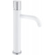 Смеситель Boheme Stick 122-WCR.2 для раковины, white touch chrome, однорычажный, высота излива 20.6 см