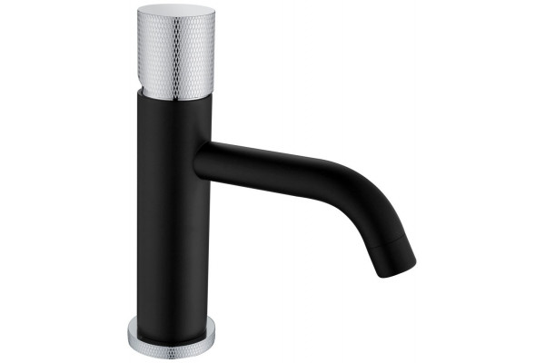 Смеситель Boheme Stick 121-BCR.2 для раковины, black touch chrome, однорычажный, высота излива 7.3 см