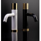 Смеситель Boheme Stick 121-BG.2 для раковины, black touch gold, однорычажный, высота излива 7.3 см