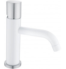 Смеситель Boheme Stick 121-WCR.2 для раковины, white touch chrome, однорычажный, высота излива 7.6 см