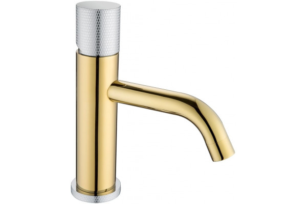 Смеситель Boheme Stick 121-GCR.2 для раковины, gold touch chrome, однорычажный, высота излива 7.6 см