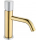 Смеситель Boheme Stick 121-GCR.2 для раковины, gold touch chrome, однорычажный, высота излива 7.6 см