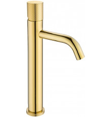 Смеситель Boheme Stick 122-GG.2 для раковины, gold touch gold, однорычажный, золото