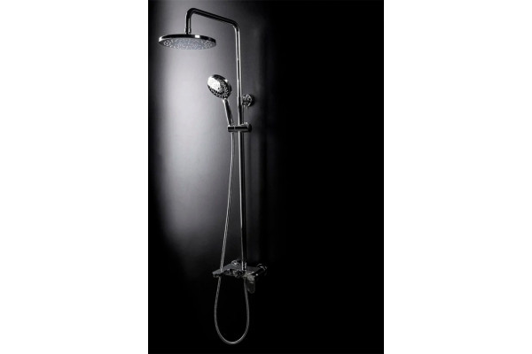 Душевая стойка Boheme Spectre 458-CR хром, штанга 140 см, шланг 150 см