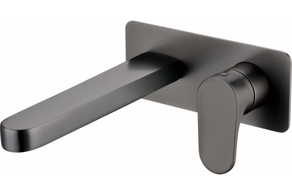 Смеситель Boheme Spectre 455-Gm С ВНУТРЕННЕЙ ЧАСТЬЮ, для раковины, gunmetal, однорычажный, черный