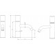 Смеситель Boheme Stick 121-G-MR-W для раковины однорычажный, высота излива 7.3 см