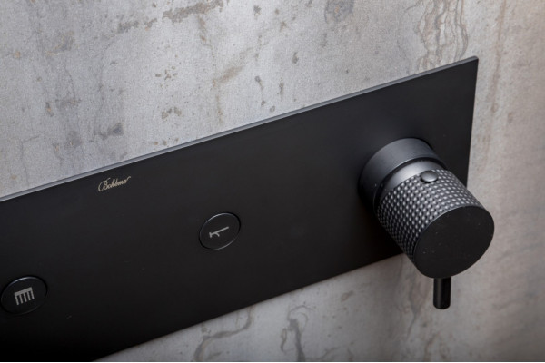 Душевой комплект Boheme Fusion 130-B С ВНУТРЕННЕЙ ЧАСТЬЮ, чёрный, цвет черный
