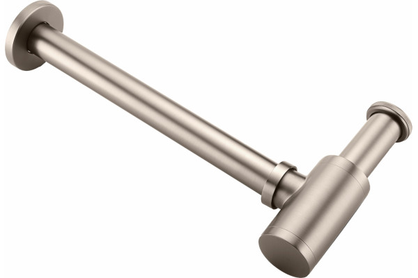 Сифон для раковины Boheme 609-NB nickel brush сталь, выпуск боковой
