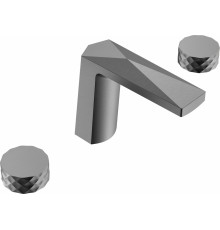 Смеситель для раковины Boheme Venturo 150-GM-DIAMOND антрацит двухвентильный, серый