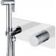 Гигиенический душ Boheme Stick 127-WCR со смесителем, С ВНУТРЕННЕЙ ЧАСТЬЮ, white/diamond chrome в современном стиле