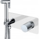 Гигиенический душ Boheme Stick 127-WCR.2 со смесителем, С ВНУТРЕННЕЙ ЧАСТЬЮ, white/touch chrome в современном стиле