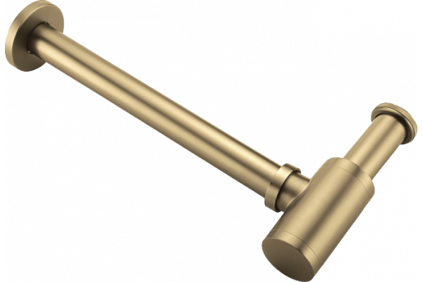Сифон для раковины Boheme 609-MG matt gold золото, выпуск боковой