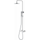 Душевая стойка Boheme Stick 128-WCR.2 white touch chrome штанга 112.5 см, шланг 150 см