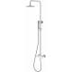 Душевая стойка Boheme Stick 128-WCR white diamond chrome штанга 112.5 см, шланг 150 см