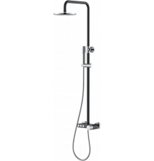 Душевая стойка Boheme Stick 128-BCR.2 black touch chrome штанга 112.5 см, шланг 150 см