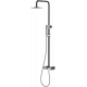 Душевая стойка Boheme Stick 128-BCR.2 black touch chrome штанга 112.5 см, шланг 150 см