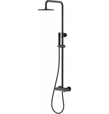 Душевая стойка Boheme Stick 128-BB black diamond black цвет черный, штанга 112.5 см