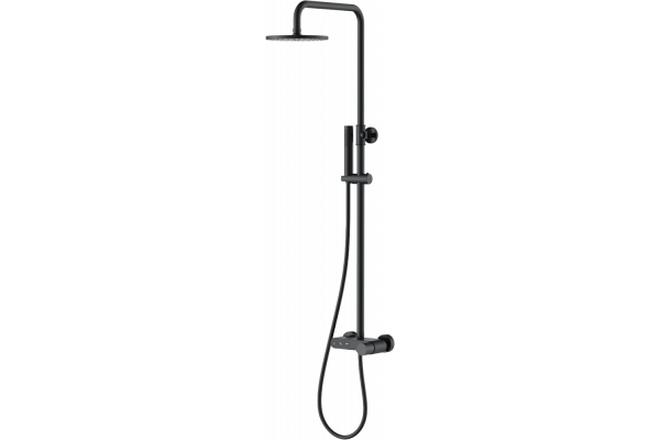 Душевая стойка Boheme Stick 128-BB black diamond black цвет черный, штанга 112.5 см
