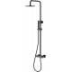 Душевая стойка Boheme Stick 128-BB black diamond black цвет черный, штанга 112.5 см