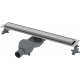 Душевой лоток Boheme Premium Linear 80 см, хром, в пол около стены, выпуск боковой