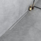 Душевой лоток Boheme Premium Linear 80 см, хром, в пол около стены, выпуск боковой