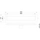 Душевой лоток Boheme Premium Linear 60 см, золото, в пол около стены, выпуск боковой