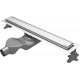 Душевой лоток Boheme Premium Linear 60 см, хром, в пол около стены, выпуск боковой