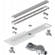Душевой лоток Boheme Premium Linear 60 см, хром, в пол около стены, выпуск боковой