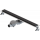 Душевой лоток Boheme Premium Linear 60 см, черный, в пол около стены, выпуск боковой