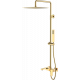 Душевая стойка Boheme Qubic 478-G shinny gold золото, штанга 137.9 см