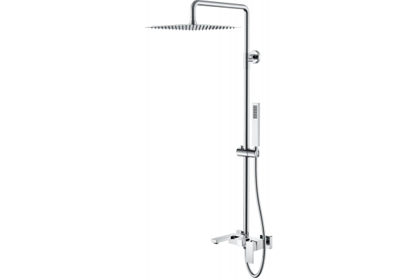 Душевая стойка Boheme Qubic 478-CR chrome хром, штанга 137.9 см