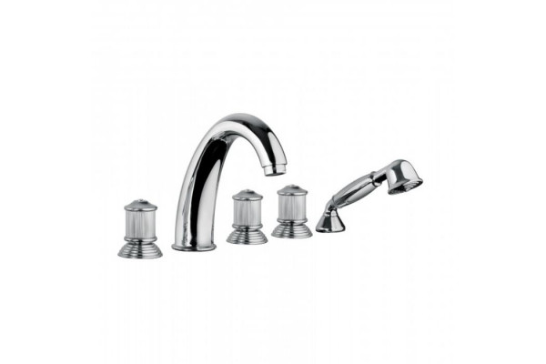 Bongio Impero Смеситель для ванны цвет хром/Swarovski 06531CR0D