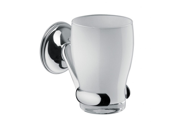Bongio Fleur blanc Стакан подвесной хром 11014CR00