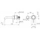 Смеситель Bossini OKI Z005302.030 С ВНУТРЕННЕЙ ЧАСТЬЮ, для раковины, однорычажный, хром