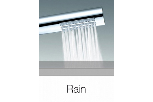 Душевая лейка Bossini Slim-Rain B00253.073 цвет черный, штанга 18.9 см