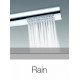 Душевая лейка Bossini Slim-Rain B00253.073 цвет черный, штанга 18.9 см