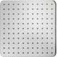 Верхний душ Bossini Cosmo H69598I.030 хром штанга 10.6 см, размер 28 см