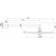 Верхний душ Bossini Cosmo H70596I.073 черный матовый штанга 10.7 см, размер 28 см