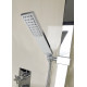 Душевая лейка Bossini Flat-One B00270.030 хром штанга 22.15 см, 1 режим