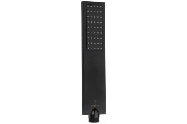 Душевая лейка Bossini Flat-One B00270.073 черная цвет черный, штанга 22.15 см