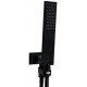 Душевая лейка Bossini Flat-One B00270.073 черная цвет черный, штанга 22.15 см